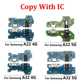 Nový USB Nabíjanie Nabíjačky Rada Port Flex Kábel Konektor pre Mikrofón Pre Samsung Galaxy A22 A32 4G 5G A225F A226B A325F A326B