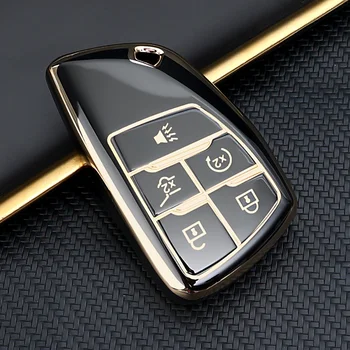 TPU Vodotesný Kľúča Vozidla Kryt Prípade Ochrany pre Buick Encore S Auto Shell Fob Prípade Keychain 5 Tlačidlo Auto Štýlový Tlačidlo Tašky