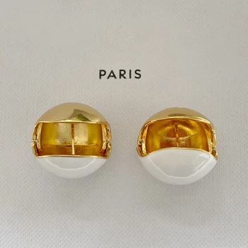 2022 Nové Trendy Slávnej Značky Európe Dizajnér Farba 18K Zlata Lopta EarringsFor Ženy Kvalitné Luxusné Šperky Dráhy