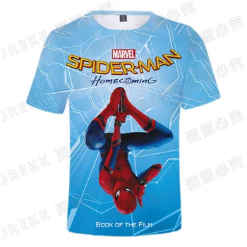 Spiderman 3D T shirt Mužov Ženy, Deti, Letné Bežné Streetwear Chlapec Dievča Deti Spider-Man Vytlačené T-shirt Módy v Pohode Topy Čaj
