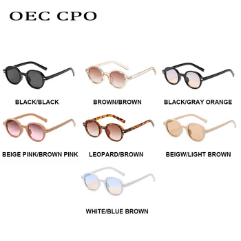 OEC CPO Steampunk Muži Ženy slnečné Okuliare Dizajn Značky Vintage Okrúhle Slnečné Okuliare Žena Punk Odtiene Okuliare Gafas De Sol UV400