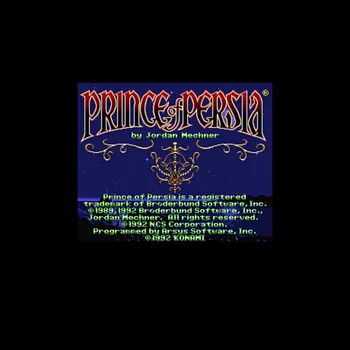 Prince of Persia Verziu NTSC 16 Bit 46 Pin Veľké Sivé Hra Karty Pre USA Hra Hráčov
