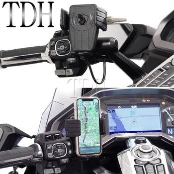 Motocykel Telefón GPS Vody Držiak Držiak Mount Podporný Rám pre Honda Goldwing GL 1800 F6B Tour DCT Airbag 2018-2021