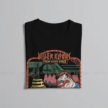 Killer Klowns from Outer Space Sci-fi Film Halloween Film z roku 1980 je Vintage Tričko Harajuku Gotický pánske Oblečenie, Topy Nadrozmerné