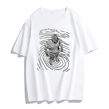 Ženské Tričko Y2K Grunge Lete Goth Oblečenie Femal T-shirt Y2k Tlač Oblečenie Harajuku Nadrozmerné Oblečenie T-shirt Topy