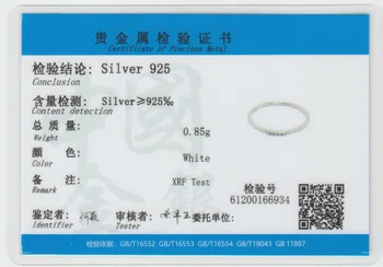 Skutočné 925 Sterling Silver Krúžky pre Ženy Malý Biely Zirkón Oxidu Striebra Prst Prsteň Tenké Nádherné Krúžok Jemné Šperky