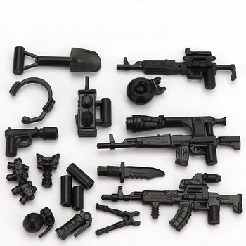 Moderné Zbrane, Vybavenie, Zbraň, Zbrane Brinquedos Kompatibilné Playmobil Vojenských Útvarov Stavebným Pôvodné Mini Hračky
