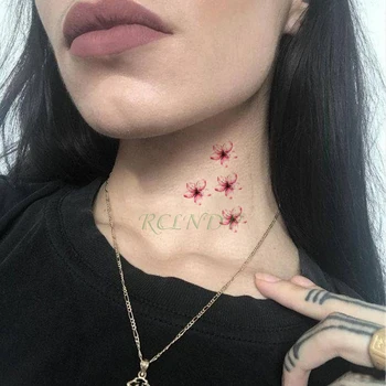 Nepremokavé Dočasné Tetovanie nálepky fialový kvet levandule listu rastlín tatto nálepky flash tetovanie falošné tetovanie pre dievča žien dieťa