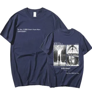 Anime AOT Útok na Titan Unisex tričko Shingeki No Kyojin Sezóna 4 Záverečné Dunenie Eren Yaeger Tlačiť T-shirts Streetwear Tees