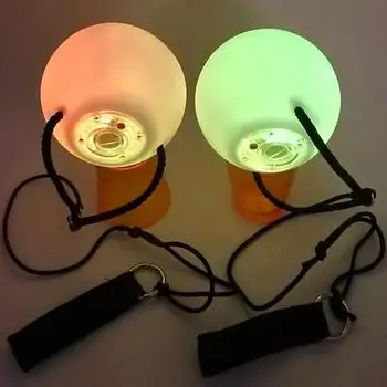 1 pár brušného tanca gule RGB svietiť LED BZ, hádzať loptičky na brušný tanec strane rekvizity fáze výkonu, príslušenstvo