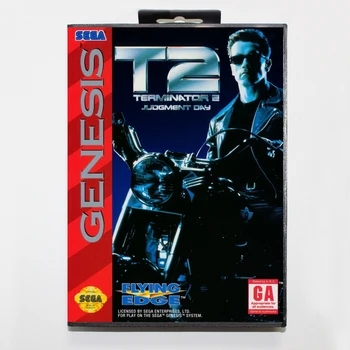 Terminator 2 Rozsudok Deň 16bit MD Hra Karty Pre Sega Mega Drive/ Genesis s Retail Box