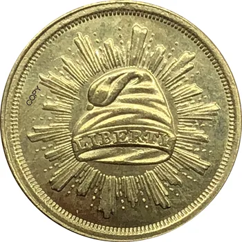 United States 1 Dolár, Zlato Dolár Vzor 1836 Rok Mosadze, Kov Kópie Mincí
