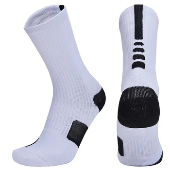 Brothock basketbal ponožky elite ponožky zahusťovanie dlho vysokej trubice osadenie hrubý uterák potu-priedušné absorpčné športové ponožky