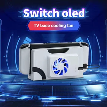 Externé Tiché Chladenie Ventilátorom vhodný pre Nintendo Prepínač OLED Herné Konzoly Chladnejšie Základnej Odbornej Maskou Chladiča Dodávky
