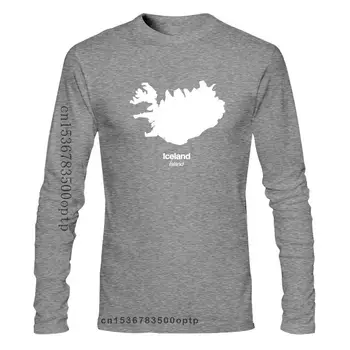 Pánske Oblečenie Island Siluetu Mens T Tričko - Icelander - Reykjavik - Ice Land - Krajiny Tričko Módne Topy