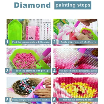 Diamond Súpravy Maľovanie pre Dospelých Plný Vrták Kvet Tiger DIY Maľby s Diamantmi Kolo Crystal Drahokamu Dotz Plavidlá Plátno