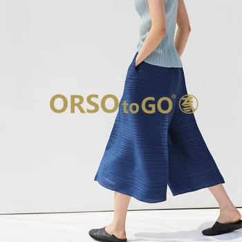Changpleat 2021 lete nové žien voľné sukne, nohavice Miyak násobne Veľké veľkosti, ležérne starožitné Japonské umenie ostrihané širokú nohu nohavice
