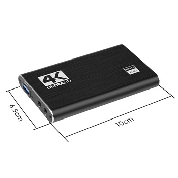 USB 3.0 4K kompatibilný s HDMI Video Capture Karty 1080P Hra Grabber, USB 2.0 Zachytiť Kartu na Youtube OBS Stream Doska Vysielanie
