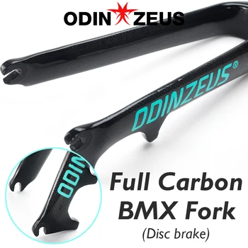 ODINZUES Full Carbon Fiber Skladací Bicykel BMX Fork14 - 22 inch Požičovňa Uhlíka Vidličky C-Brzdy Kotúčové Brzdy Vidlica 28.6 mm Cyklistické Časti
