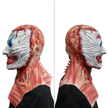 Lebka Maska Na Ústa Horor Plný Tvár Double-Layer Mask Strany Role-Playing Rekvizity Latex Plný Pokrývky Hlavy