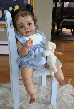 60 cm Znovuzrodené Dieťa Bábika Princezná Dievča Dieťa Realisticky Real Soft Touch Sue-sue s Ručne Korene Vlasov Vysoko Kvalitné Ručné Umenie Bábika