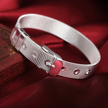 925 Sterling silver Náramky Tvorivosti Popruh reťazca pre ženy elegantné Svadobné party Wild Vianočné Darčeky módne Šperky