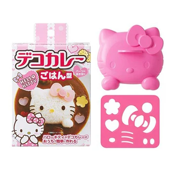 Kawaii Hello Kitty Ryža Formy Komiksu, Anime, Kt Mačka Diy Sushi Bento Kuchyňa Ryža Dekor Súpravy sendvičovač Formy pre malé Deti