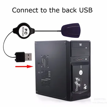 Bezdrôtové Myši, Diaľkový ovládač USB Prijímač IR Diaľkové Ovládanie pre Loptop PC, Počítačové Centrum Windows 7 8 10 Xp, Vista