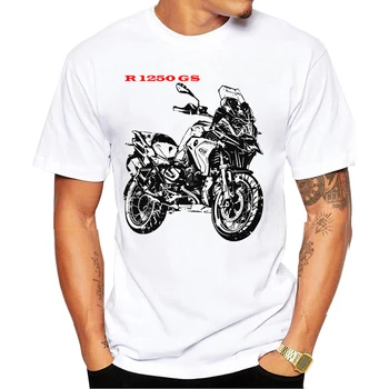 Retro R100 Rs Motocykel T-Shirt Harajuku Riadiť Klasické Motocykel R 1250 Gs Lete pánske Krátke Rukáv Bežné Chlapec T-Shirt