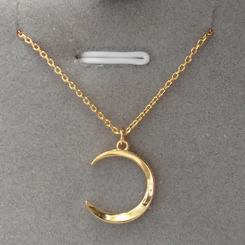 925 Sterling Silver Moon Prívesok Náhrdelník Clavicle Reťazca Darček k Narodeninám Ženy Šperky pre Pletie Strany