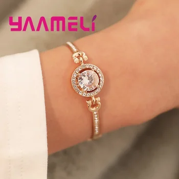 Nový Crystal Royal Štýl Punk Bangles dámske Šperky Premium Náramok Nevesta Milujú Šperky Náramok Svadobný Dar, Najvyššej Kvality