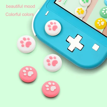 Pre Nintendo Prepínač Lite Ovládač Prípadoch Mačka Packa Thumb Tlačidlo Krytu Animal Crossing Nintend Prepínač Nahradenie Shell Ružová