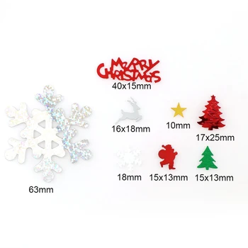 15 g Snowflake Vianočný Stromček Tabuľka Scatter Konfety Posypeme Dekorácie Nový Rok Party Riad Veselé Vianoce Tabuľka Konfetami
