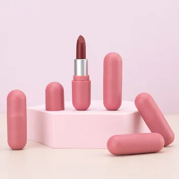 Zamatovo Matný Rúž Mini Kapsule matt rúž Dlhotrvajúci Teflónové Pohár Nie Fade pery farbivo Kozmetika Make-up pre ženy