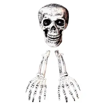 Halloween Vonkajšie Scary Skeleton Vkladov Halloween Tvár, Ruky Trávnik Vkladov Záhrada Dvore Dekor Horor Halloween Party Prop