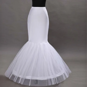 Horúce Barato 2018 De La Sirena Enaguas para vestido de novia faldas de tul faldas largas blancas Enaguas novias Spodnička