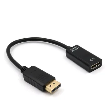 DP Na kompatibilný s HDMI Adaptér, Display Port Male HDMI Žena Adaptér Converter Kábel pre HDTV Projektor Podpora 4K*2K