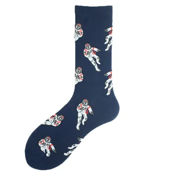 Módny Trend Cartoon Zvierat Zábavné Ponožky Mužov a Žien Zdravotníckych Zariadení Volcano Astronaut Pivo Multi-kvet Bavlnené Ponožky Milovníkov