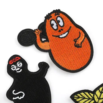 Detské Kreslené Anime Les Barbapapa Motív Vyšívané Textílie Odznak Žehlička na Patche pre Dievčatá Chlapci