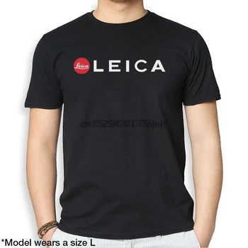 Leica Kamera Logo Fotograf, Fotografovanie Čierny Čaj Shirt Mens T-shirt s T Shirt Módne Topy Oblečenie