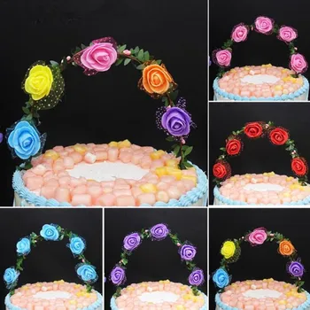 LED Blikajúce Kvetinové Girlandy Arch Cake Decoration Vňaťou Svetlá Zdobenie Strán, Svadby, Narodeniny Cosplay Halloween Vianoce