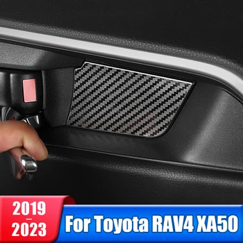Auto Vnútorné Dvere, Rukoväť Miska Rám, Kryt Výbava Samolepky Pre Toyota RAV4 2019 2020 2021 2022 2023 RAV 4 XA50 Hybrid Príslušenstvo