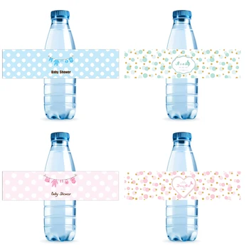 10pcs Baby Sprcha Fľaše, Etikety Rodovej Odhaliť Strany Decoratons Minerálne Vody Fľašu Nálepky Baby Sprcha Narodeninovej Party Dodávky
